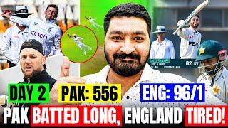 Pakistan  scored 556 on Day 2 but England 󠁧󠁢󠁥󠁮󠁧󠁿 is looking comfortable 96/1 | Multan Test | News