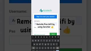 Remote Piso Wifi by using Zerotier #shorts #itzatech #pisowifi