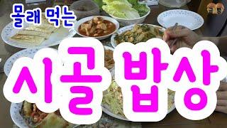 몰래 먹는 시골밥상(Korean Country Table)      글빵^^