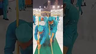 KABAH SHARIF CARPET CLEANING IN MAKKAH #SHORTS # TRENDING