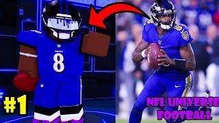 I Became Lamar Jackson On Roblox NFL Universe Football And It Went...