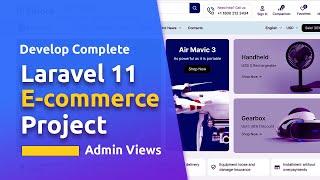 Laravel 11 Ecommerce Project | Admin View Setup | Step By Step | Laravel Tutorial In Bangla