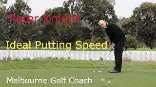 Ideal putting speed