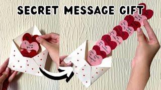 Heart Secret Message Gift For Boyfriend/Girlfriend/Bestfriend On Valentine's Day | 3D Paper Crafts