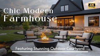 Welcoming Home with Chic Modern Farmhouse Style & Stunning Outdoor Spaces Featuring Courtyard.