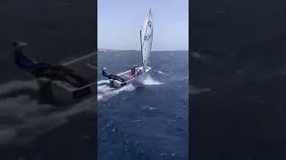 Sailing at 15 knots with an optimist