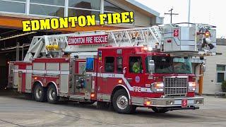 EDMONTON FIRE RESCUE | Fire Trucks Responding Compilation - *VARIOUS FIRE STATIONS!*