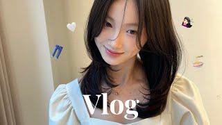 [ VLOG ] 대학생 개강 브이로그 | 헤어모델‍️ | OOTJ매장쇼핑 | 인천맛집 | 하츠베이커리 | 베어글스 | 편의점혼밥 | 올리브영 | 모노멘션
