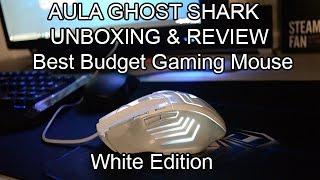 AULA Ghost Shark WHITE  Mouse - USB Red Laser Mouse Review