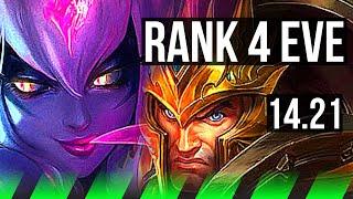 EVELYNN vs JARVAN IV (JGL) | Rank 4 Eve, 4/1/5, 800+ games | EUNE Grandmaster | 14.21