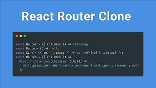 Building a React Router V6 Clone | So Simple!