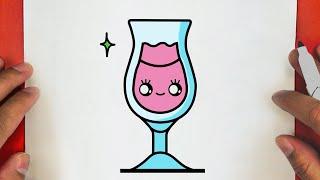 COMMENT DESSINER UN MIGNON COCKTAIL, ÉTAPE PAR ÉTAPE, JACK DESSINS