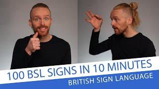 Learn 100 BSL Signs in 10 Minutes