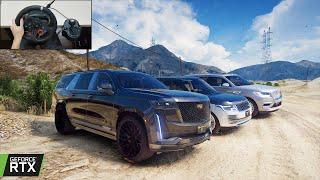 GTA 5 - 2022 Cadillac Escalade ESV Sport - Full-size SUVs OFFROAD CONVOY