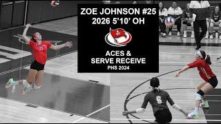 ZOE JOHNSON 2026 OH Aces & Serve Receive PHS