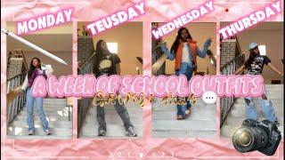 A WEEK OF SCHOOL OUTFITS (ep. 1) ⭐️ | GRWM, CHAT, etc