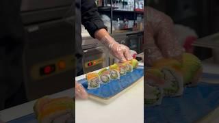 Rainbow Roll Uramaki ! Subscribe ! Chef Atma ! #sushi #food #uramaki #shorts #short #viral #fyp