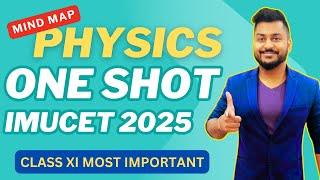 IMUCET 2025 | Physics Mind Map Class 11 | Important Topics | Yash Maheshwari