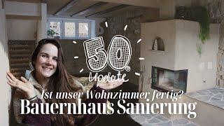 Ist nach über 7 JAHREN SANIERUNG endlich unser WOHNZIMMER fertig? | Update #50