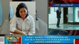 BP: Pinay nurse, pinamanahan ng $60-M ng kanyang among Amerikano