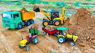 Mini tractor trolley videos | tractor jcb video | jcb video |Jcb cartoon | jcb gadi | tractor video