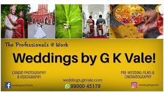 : Candid wedding Photography and Candid wedding Videography by GK Vale and Co.