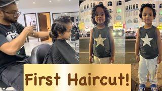 First Hair Cut of Archie | MBS Muscat Hair & Beauty Salon | Dinner from Sushi Box | Oman