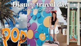 DISNEY WORLD TRAVEL DAY VLOG 2024 Pop Century check in, Sebastian’s Bistro dinner & Enchanted Rose