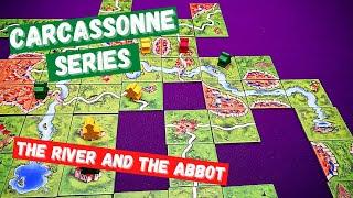 Carcassonne The River and The Abbot: How to playthrough - All Around The Board