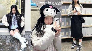 uni vlog: what i WEAR in a week to university (school / pinterest outfit inspo + lots of studying)