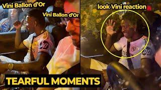 Fans chanting Vini Ballon d'Or winner, look at Vini reaction... | Real Madrid News