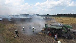 Bei Löscharbeiten in Neerstedt: Feuerwehrfahrzeug gerät in Brand