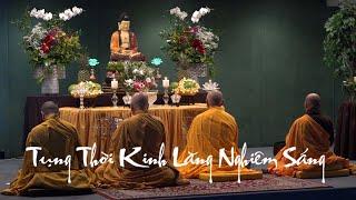 Thời Kinh Lăng Nghiêm Sáng - Đoàn Hoằng Pháp Âu - Mỹ tại Sangha -  Huntington Beach, ngày 5-10-2024.