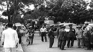 Red troops poise on the outskirts of Haiphong ready to take over the city as the ...HD Stock Footage