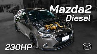 รถบ้าน Mazda2 Diesel อัพเทอโบ 230HP