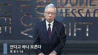 [아침예배] 안다고 하나 모른다 (호 8:1-14)_베이직교회_조정민 목사_20241010