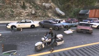 ABSOLUTE CAOS IN GTA 5!!!!! COPS GO ON RAMPAGE!!