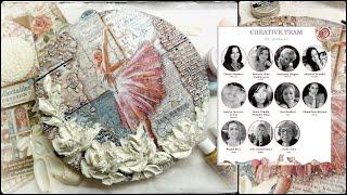 Mixmedia canvas tutorial Art Dorota Creative team Stamperia