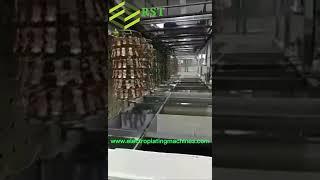 Hanging electroplating machine line