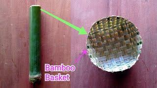 Bamboo Basket | Cute basket making idea