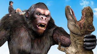 Lost In Dinosaurs Jurassic World Compilation T-rex Chase in Jurassic Park | Dinosaur Hunting Movie 2