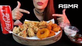 ای اس ام آر فارسی موکبانگ صدای خوردن سوخاری و فرایز  ASMR mokbang eating fried chicken and fries