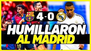 LOS GALÁCTICOS DEL MADRID FUERON HUMILLADOS (0-4) | ¿BARCELONA MEJOR EQUIPO DEL MUNDO?