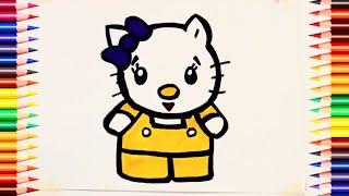 Let's Draw a Cute Hello kitty  For Kids and Beginners.