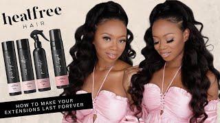 How To Protective Style & Make Your Extensions Last FOREVER With Heat Free Hair