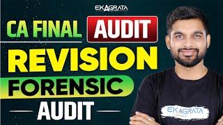 CA Final Audit Revision May 25 | Forensic Audit CA Final | By CA Aakash Pednekar Sir