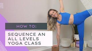 How to sequence an ‘all levels’ yoga class | yoga class plan example