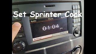 How to set the Clock Mercedes Sprinter (Tricky but Not)