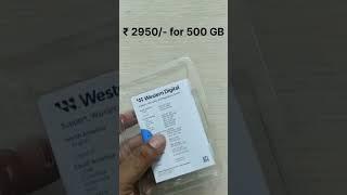 WD best SSD Blue SA510 SATA SSD Just ₹ 2950/- for 500 GB #wd #ssd #shorts