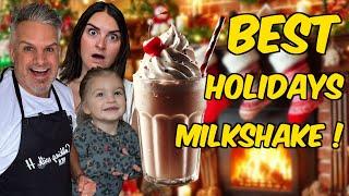 YOU Need To Try THIS CHRISTMAS MILKSHAKE ! Brits Make the ULTIMATE Holidays Milkshake !